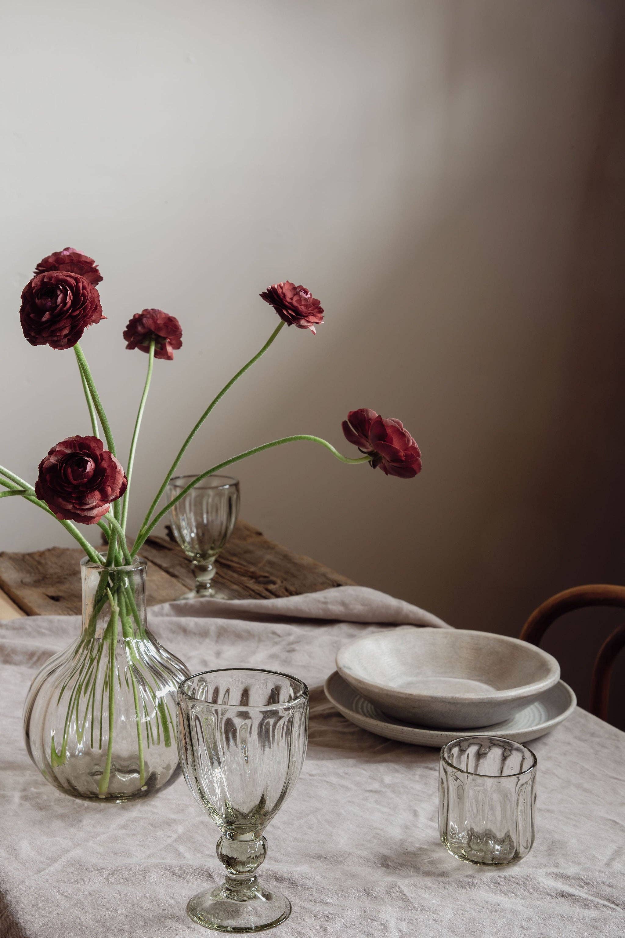 Handblown Fluted Carafe Set - Image 6