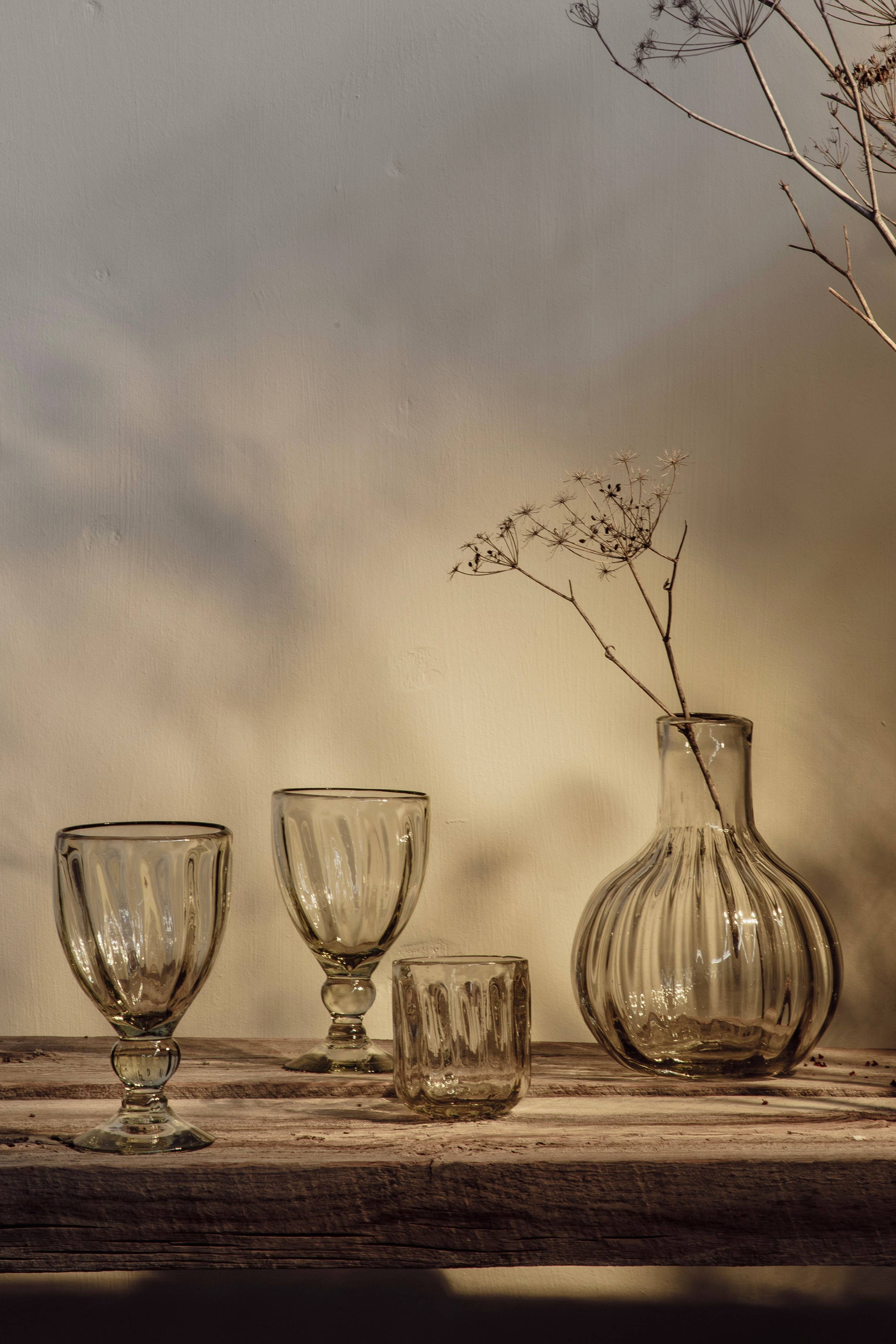 Handblown Fluted Tumbler - Image 7