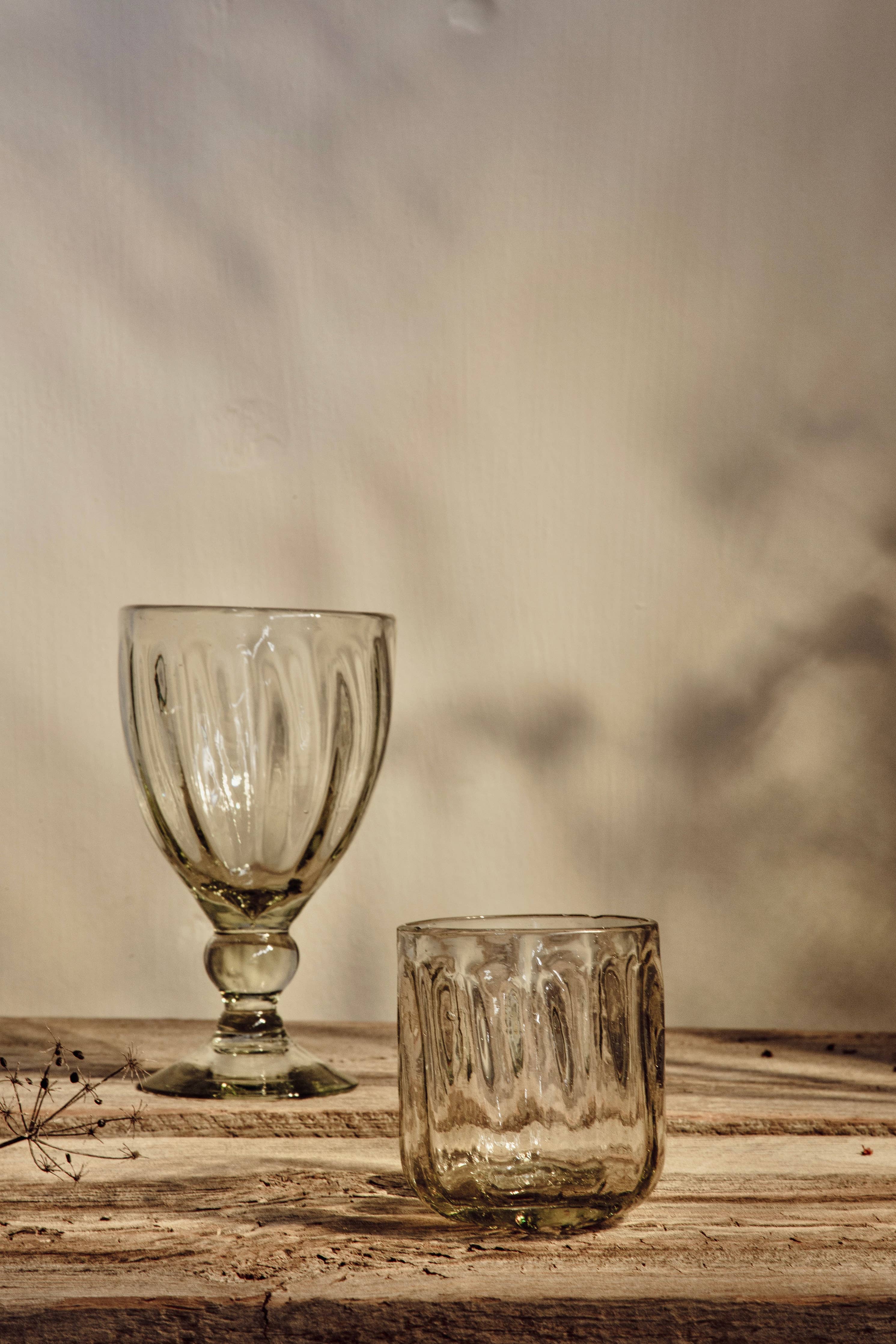 Handblown Fluted Tumbler - Image 8