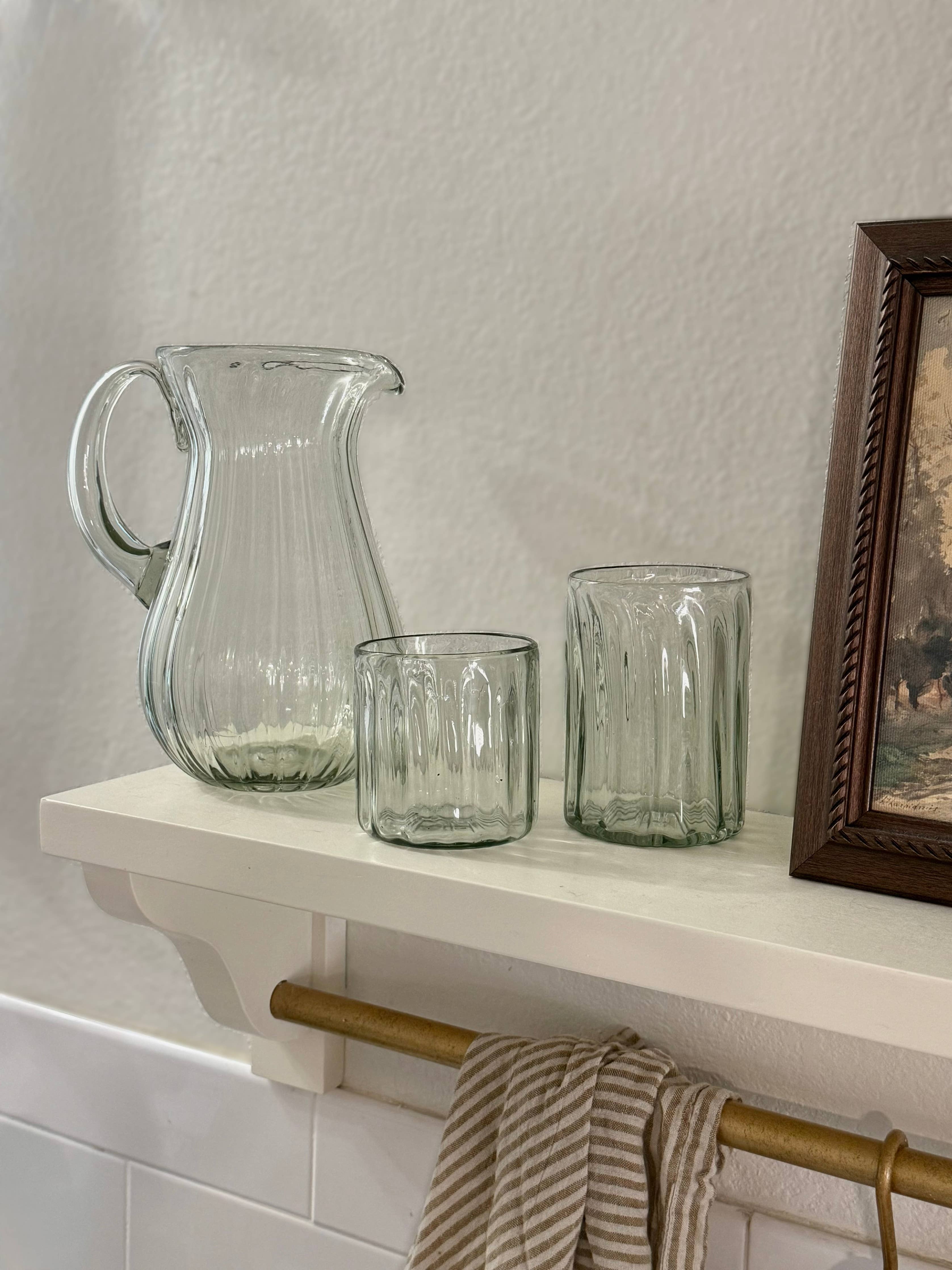 Handblown Fluted Tumbler - Image 9