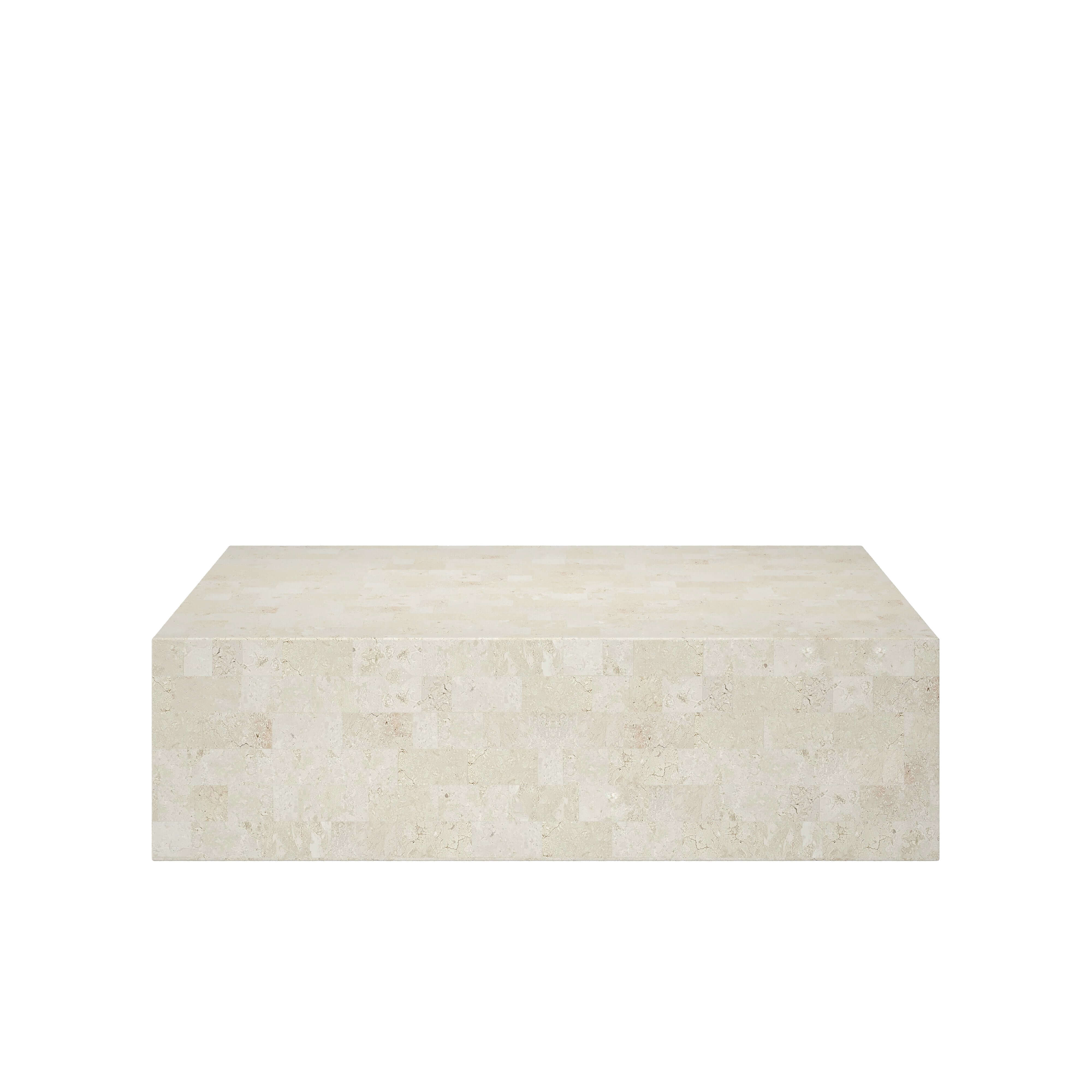 Mala Coffee Table | Natural White Fossil Stone - Image 4
