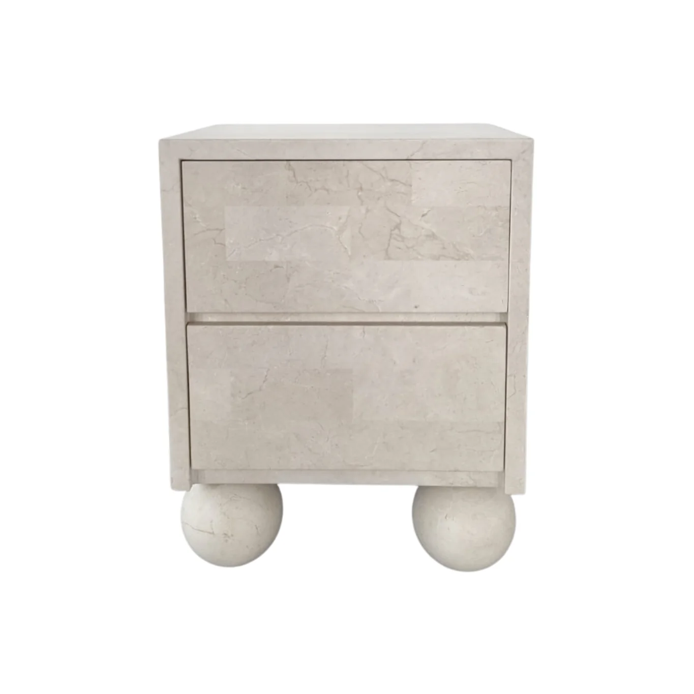 Miro Bedside Table | Spanish Beige Marble - Image 4