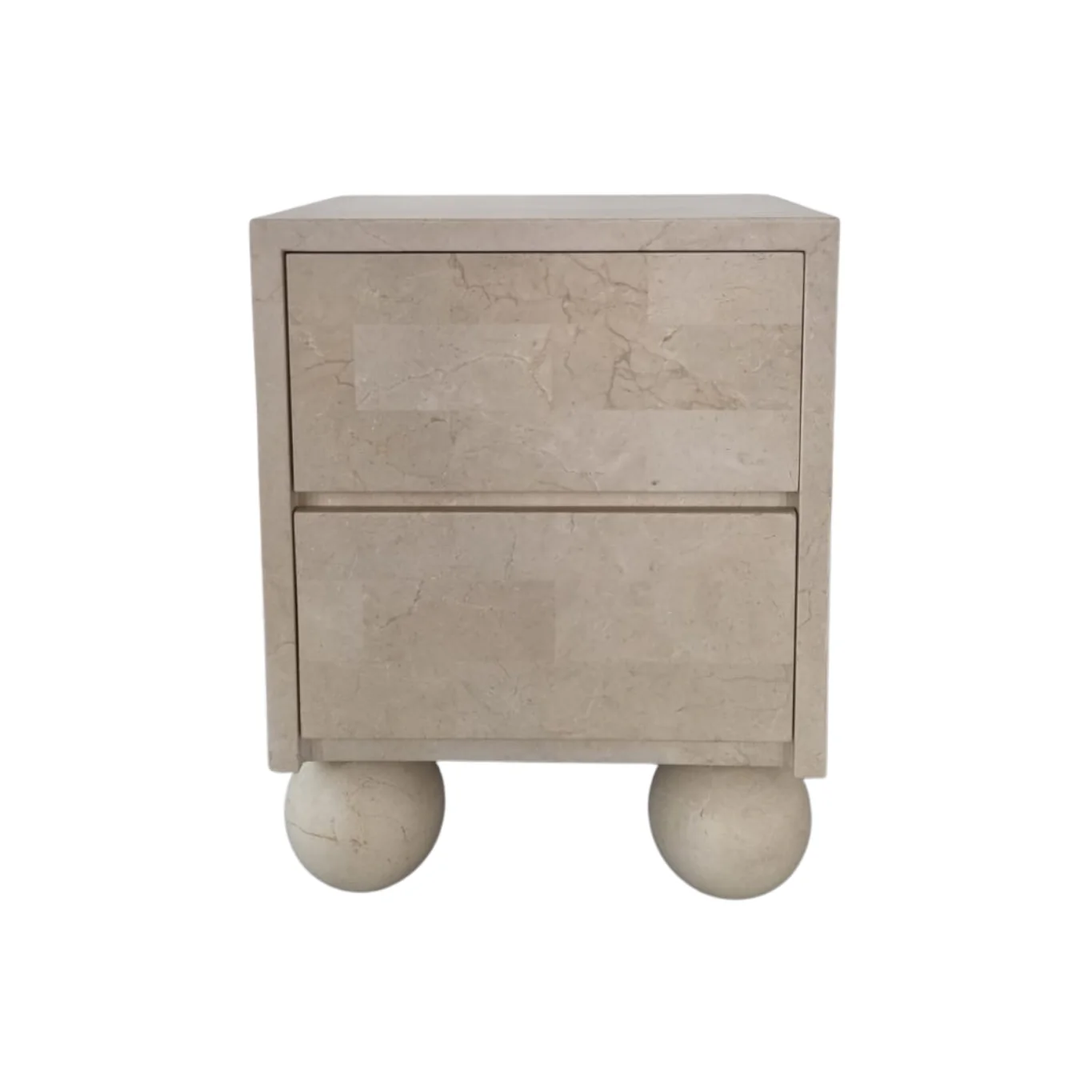 Miro Bedside Table | Spanish Beige Marble - Image 7