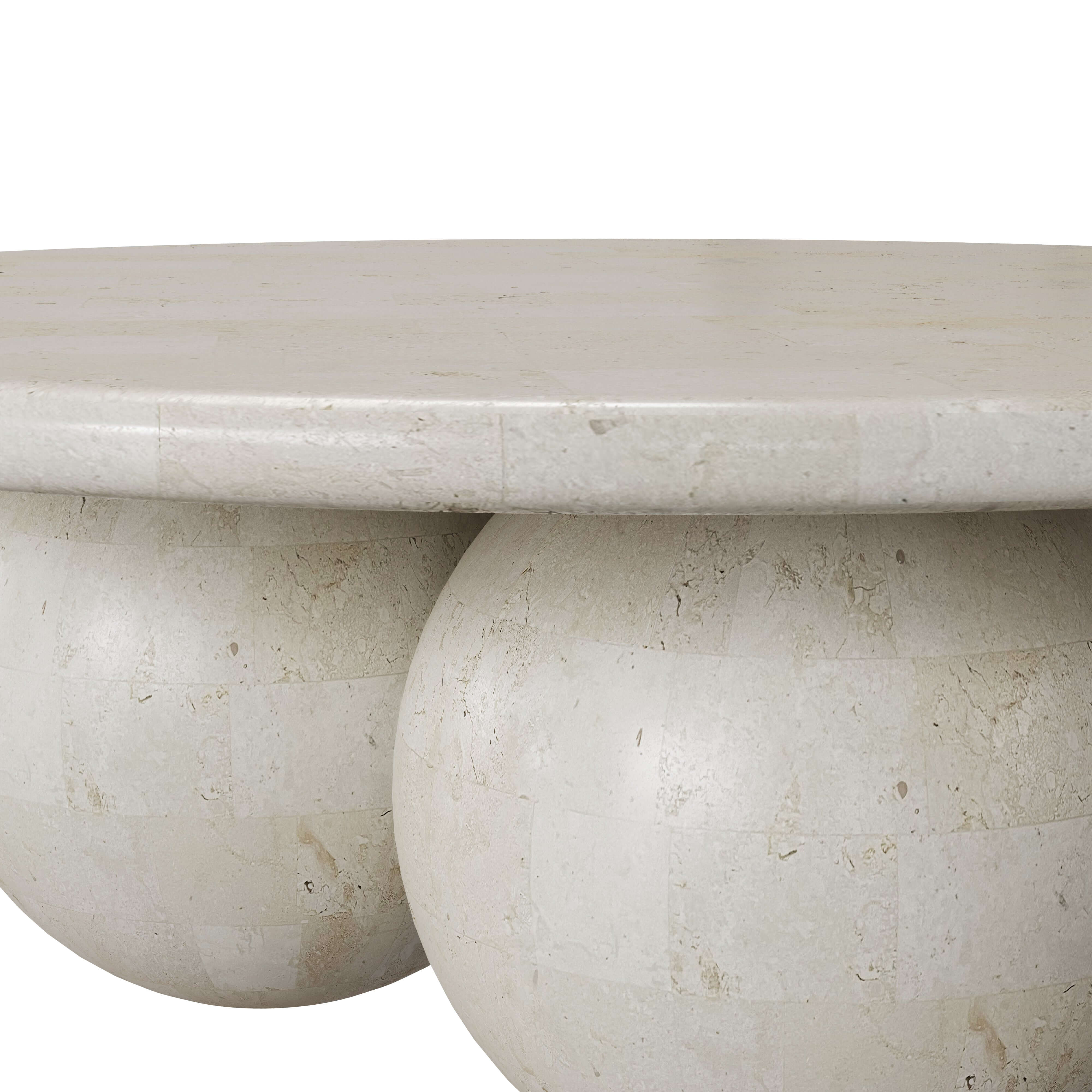 Miro Coffee Table | Natural White Stone - Image 6