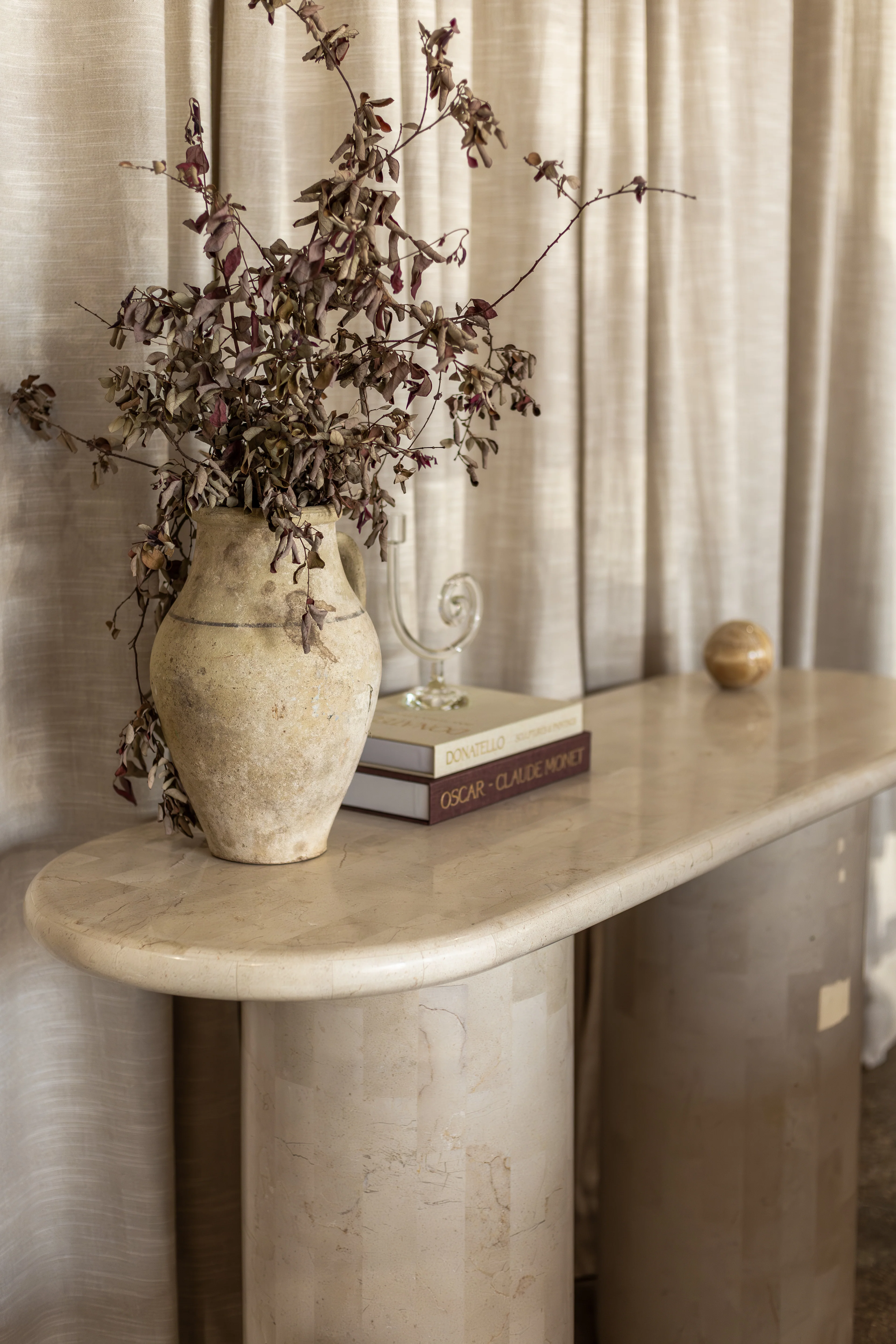 Paradis Console Table | Spanish Beige Marble - Image 4