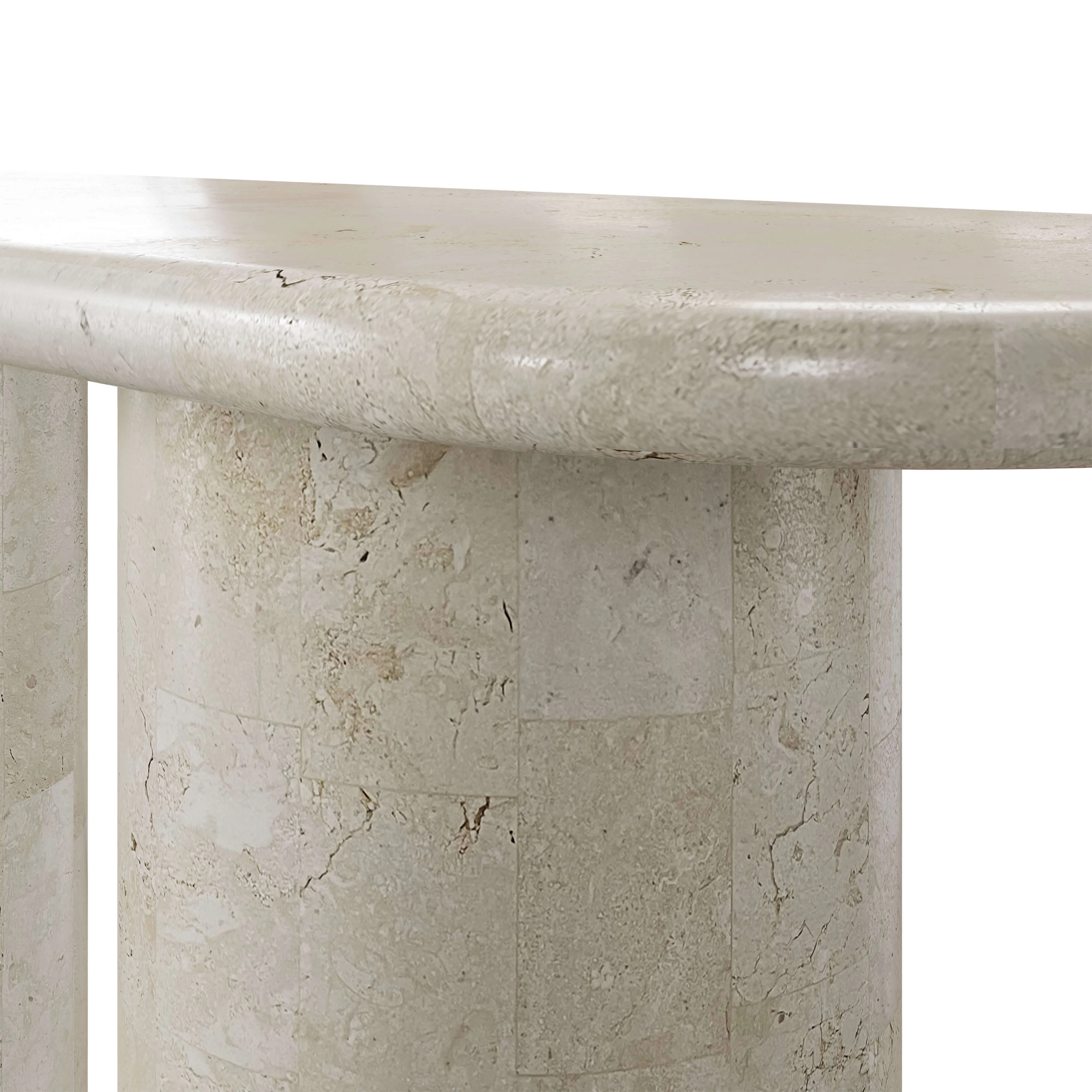 Paradis Console Table | Spanish Beige Marble - Image 6