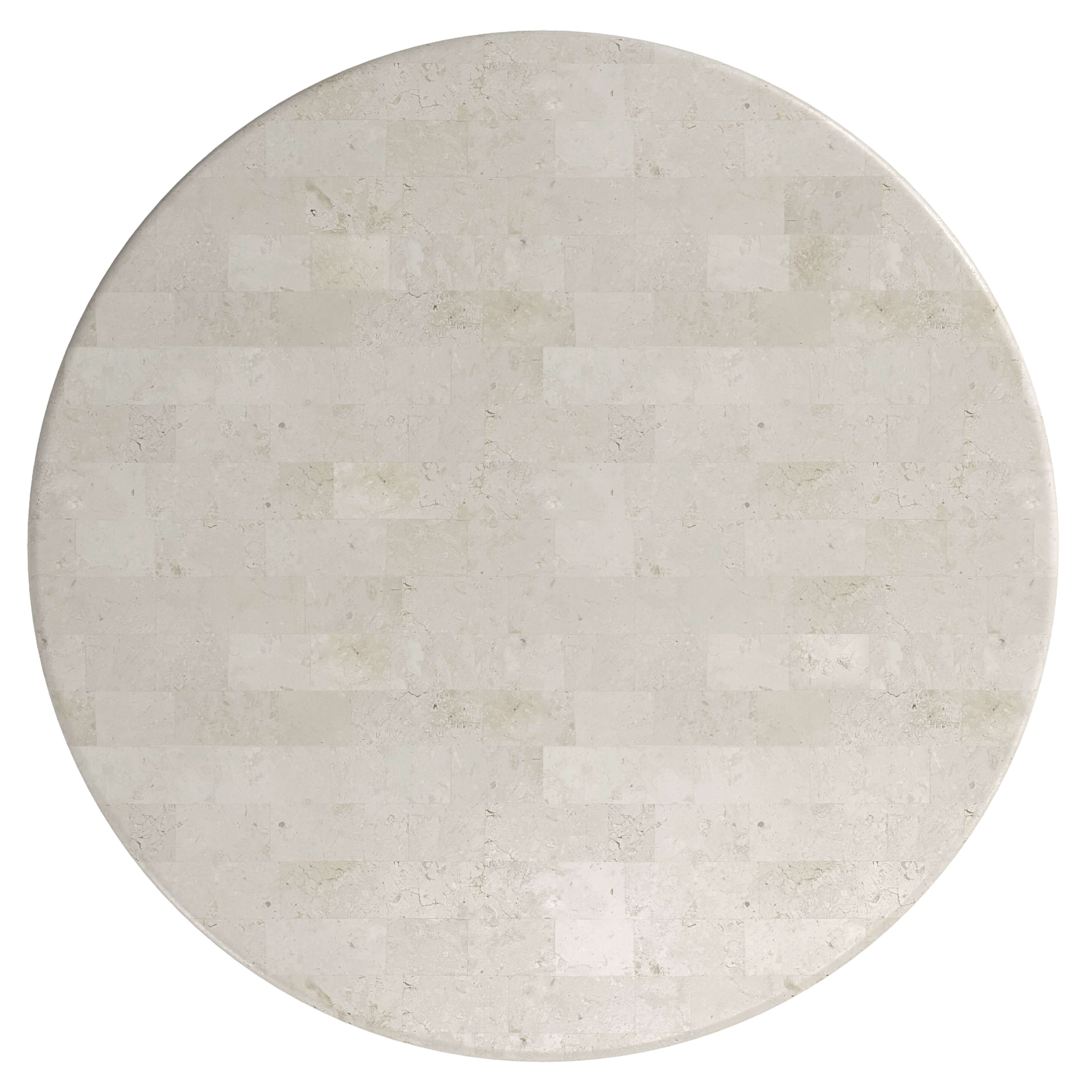 Paradis Round Dining Table | 130cm | Spanish Beige Marble - Image 4