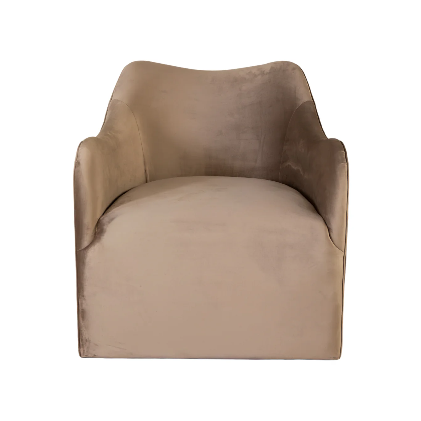 Sable Lounge Chair | Mushroom Velvet - Image 3