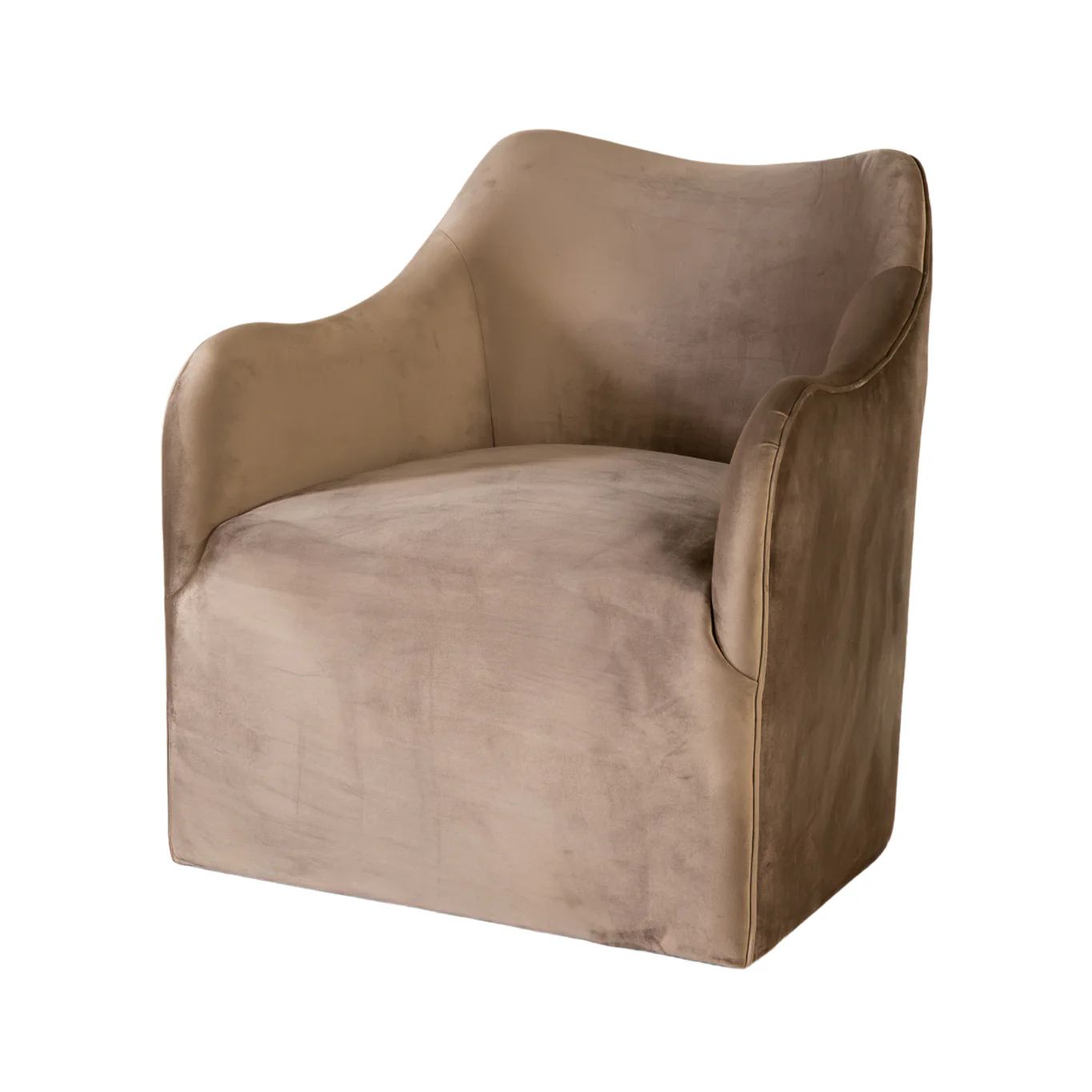 Sable Lounge Chair | Mushroom Velvet - Image 4