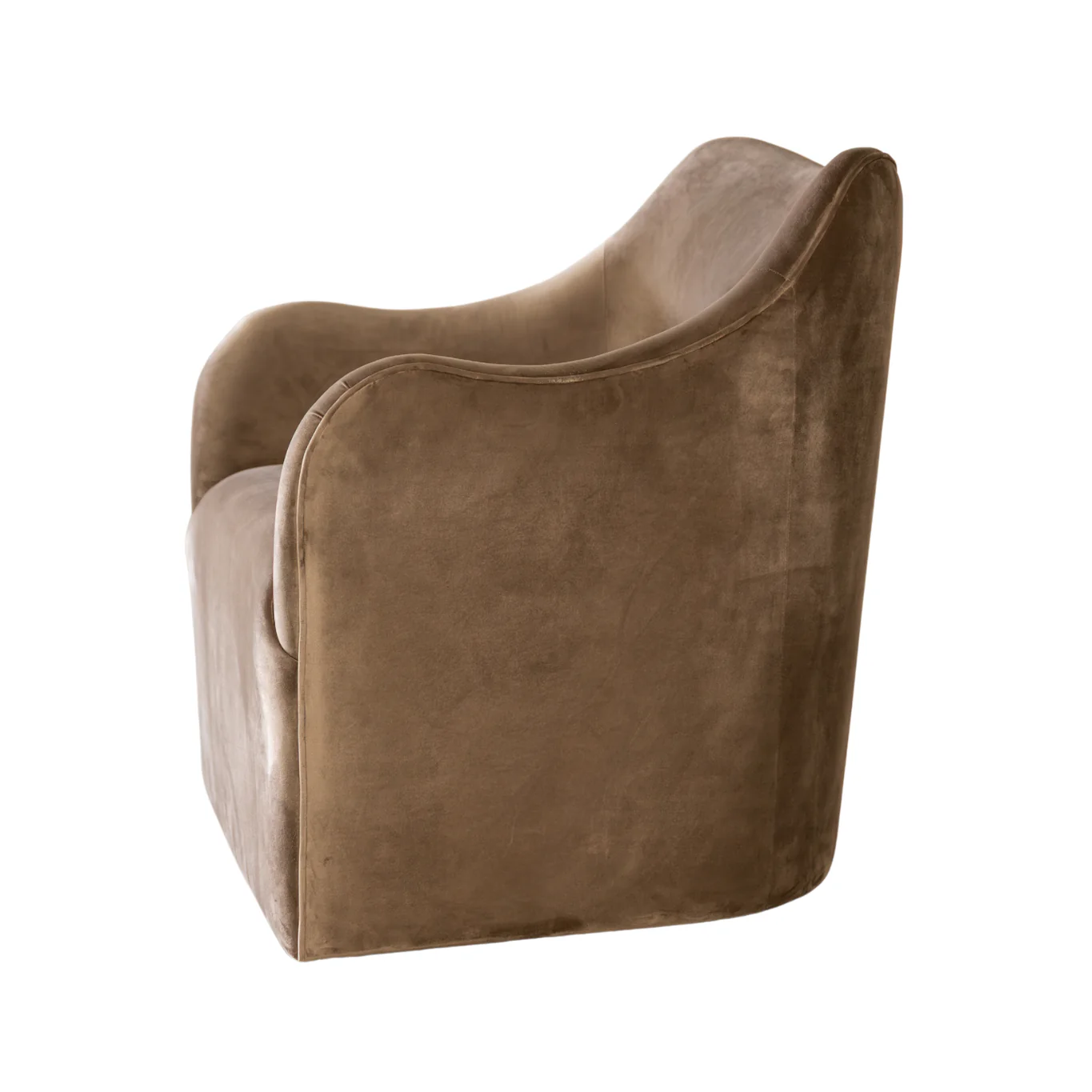 Sable Lounge Chair | Mushroom Velvet - Image 5