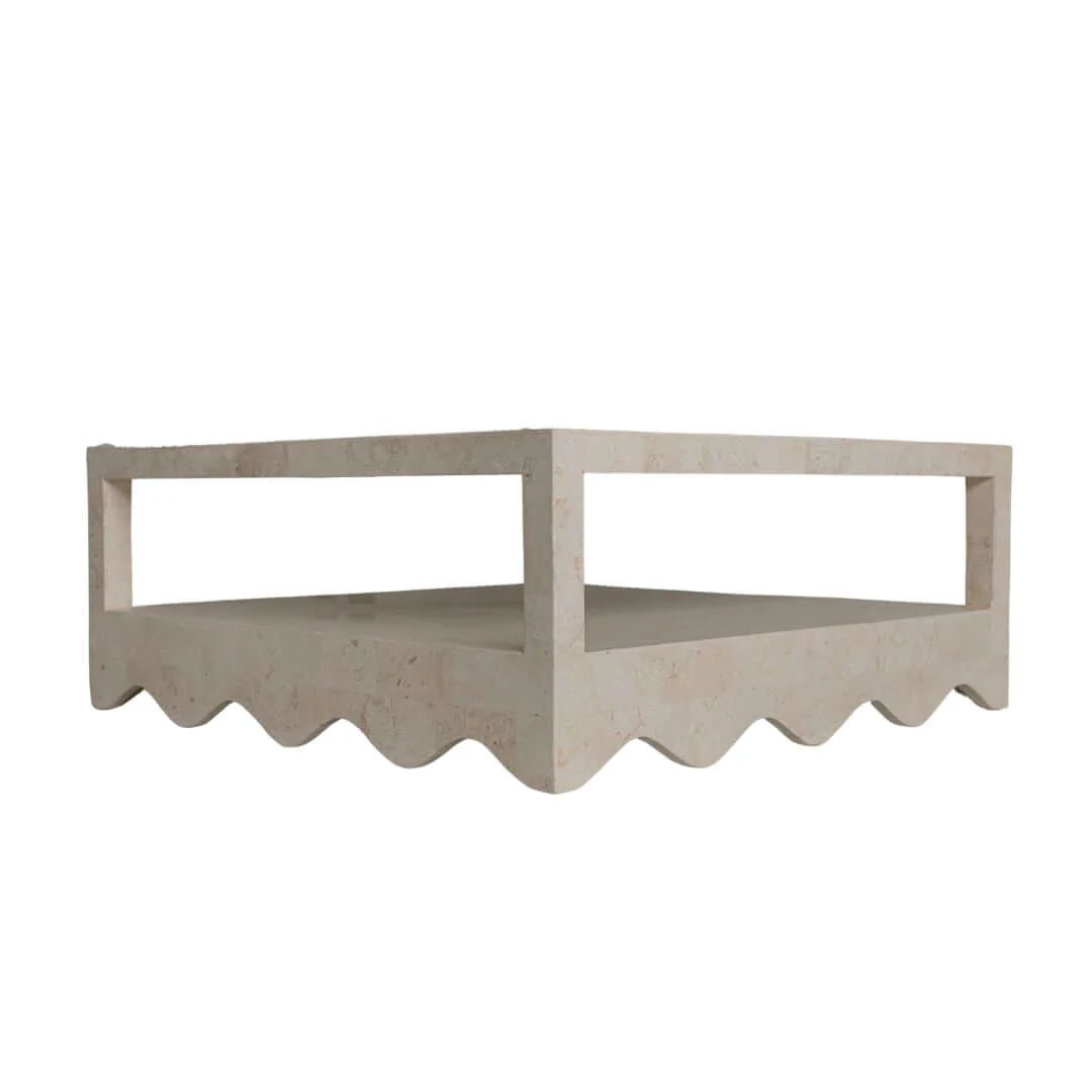 Sable Coffee Table | Natural White Stone - Image 5