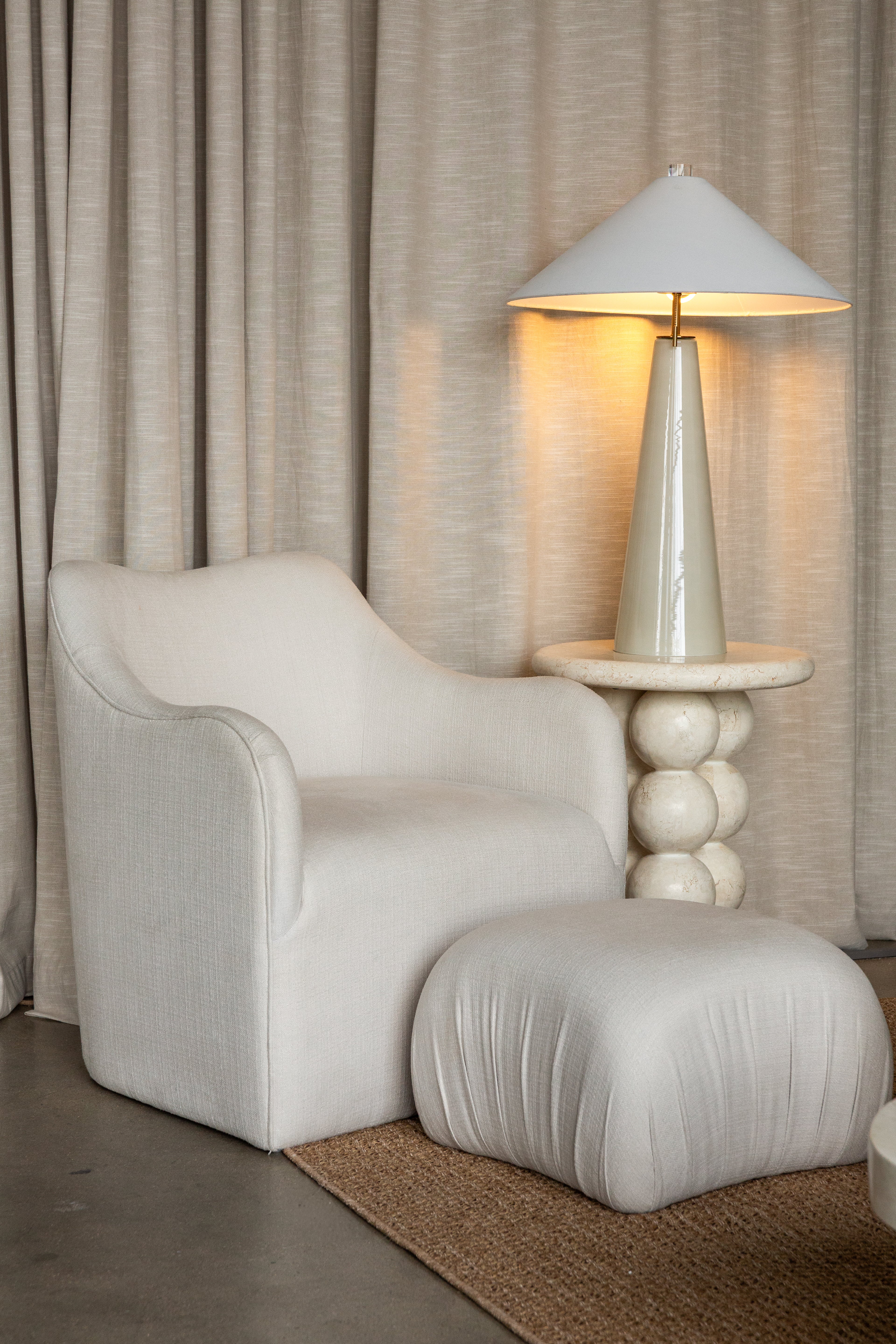 Sable Lounge Chair | Woven Ivory - Image 4