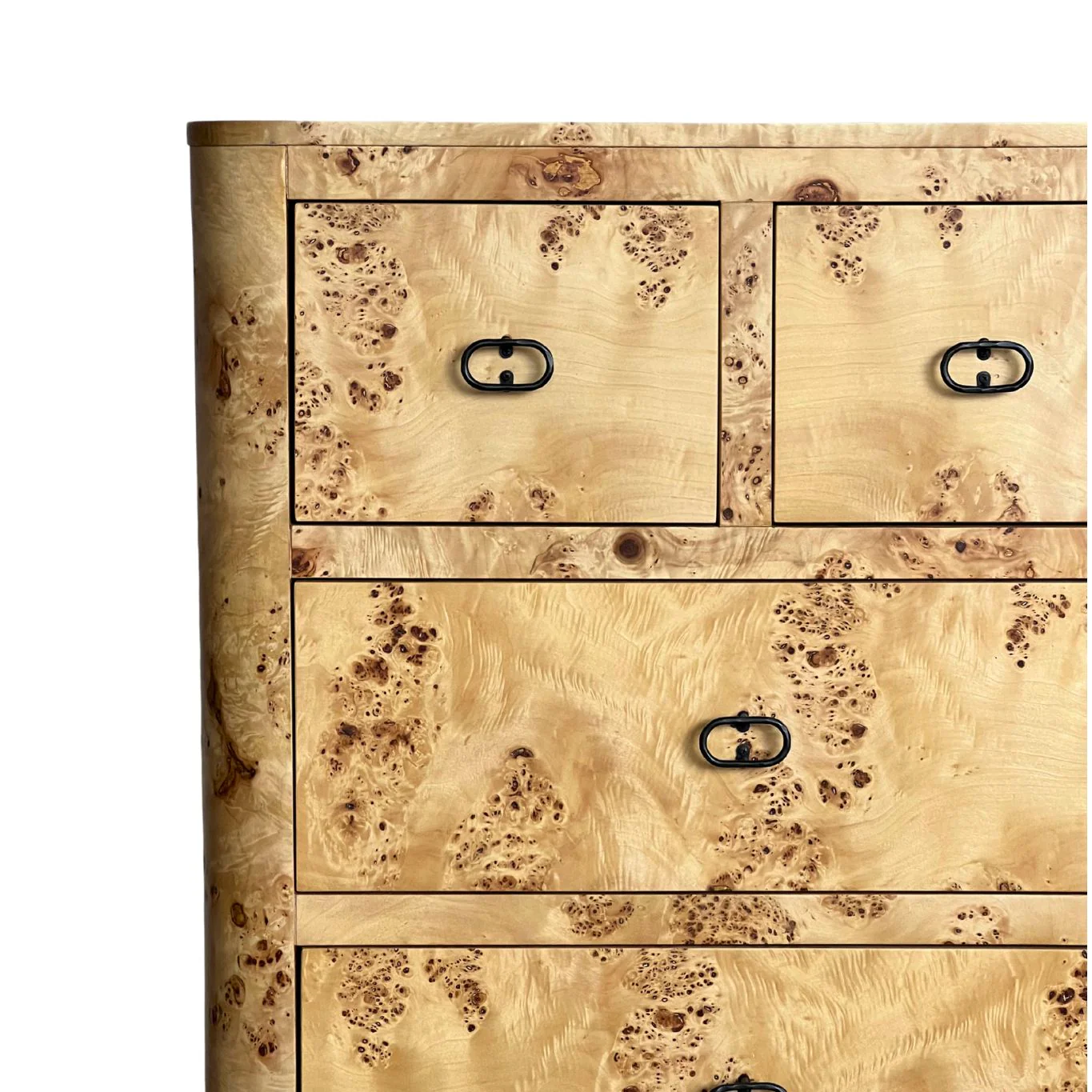 Zephyr Tall Dresser | Honey Burl - Image 4